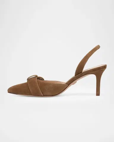 Veronica Beard 70mm Lenora Suede Slingback Pumps | Thumbnail 5 Veronica Beard 70mm Lenora Suede Slingback Pumps | Thumbnail 5