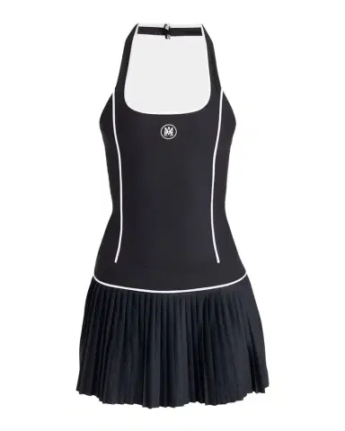 AMIRI MA Pleated Halter Mini Tennis Dress | Thumbnail 1 AMIRI MA Pleated Halter Mini Tennis Dress | Thumbnail 1