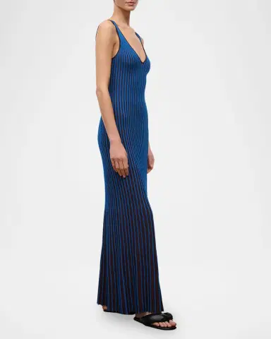 Staud Claretta Rib-Knit Maxi Dress | Thumbnail 6 Staud Claretta Rib-Knit Maxi Dress | Thumbnail 6