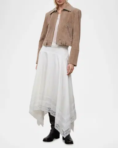 Staud Hugo Studded Suede Jacket | Thumbnail 6 Staud Hugo Studded Suede Jacket | Thumbnail 6