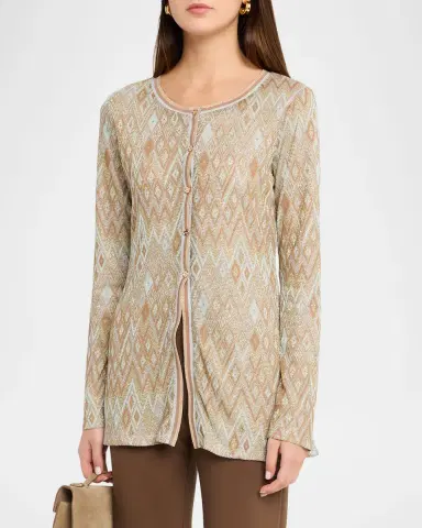 Ramy Brook McKenna Diamond Knit Cardigan | Thumbnail 4 Ramy Brook McKenna Diamond Knit Cardigan | Thumbnail 4