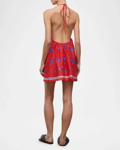 Staud Dani Linen Mini Dress Coverup | Thumbnail 3 Staud Dani Linen Mini Dress Coverup | Thumbnail 3