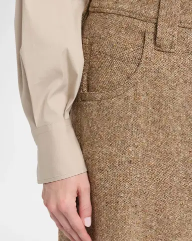 Brunello Cucinelli Donegal Wool Relaxed Trousers | Thumbnail 5 Brunello Cucinelli Donegal Wool Relaxed Trousers | Thumbnail 5