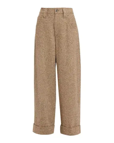 Brunello Cucinelli Donegal Wool Relaxed Trousers | Thumbnail 1 Brunello Cucinelli Donegal Wool Relaxed Trousers | Thumbnail 1