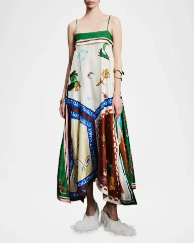 ALÉMAIS Tangible Love Silk Midi Dress | Thumbnail 2 ALÉMAIS Tangible Love Silk Midi Dress | Thumbnail 2