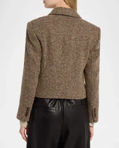Brunello Cucinelli Sparkling Wool Herringbone Blazer | Thumbnail 3 Brunello Cucinelli Sparkling Wool Herringbone Blazer | Thumbnail 3