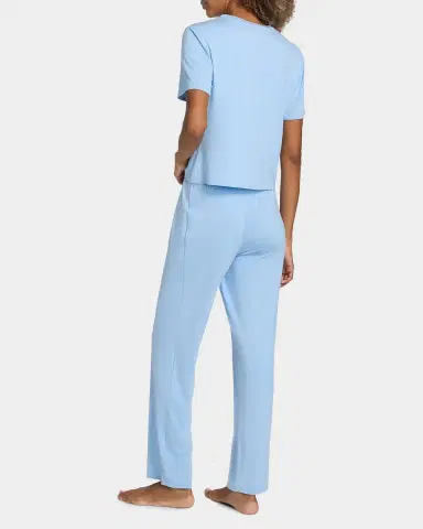 Natori Feathers Essentials Jersey Pajama Set | Thumbnail 3 Natori Feathers Essentials Jersey Pajama Set | Thumbnail 3