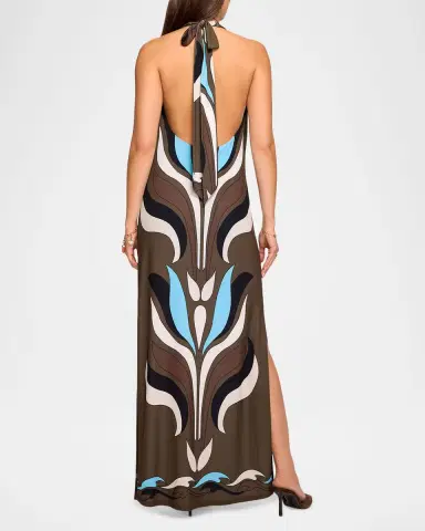 Ramy Brook Presley Halter Maxi Dress | Thumbnail 3 Ramy Brook Presley Halter Maxi Dress | Thumbnail 3