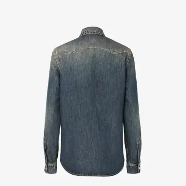 Fendi Western shirt made of blue mid-weight Bananatex® denim | Thumbnail 2 Fendi Western shirt made of blue mid-weight Bananatex® denim | Thumbnail 2