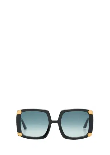 Anna-Karin Karlsson Strawberry Moon Square Black Acetate & Gold-Plated Steel Sunglasses | Thumbnail 1 Anna-Karin Karlsson Strawberry Moon Square Black Acetate & Gold-Plated Steel Sunglasses | Thumbnail 1