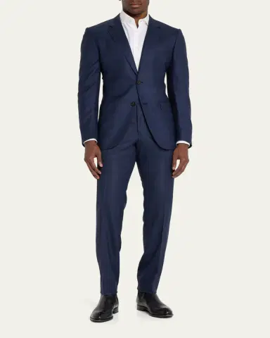 Zegna Men's Centoventimila Tonal Plaid Wool Suit | Thumbnail 2 Zegna Men's Centoventimila Tonal Plaid Wool Suit | Thumbnail 2