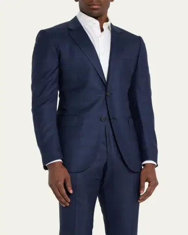 Zegna Men's Centoventimila Tonal Plaid Wool Suit | Thumbnail 4 Zegna Men's Centoventimila Tonal Plaid Wool Suit | Thumbnail 4