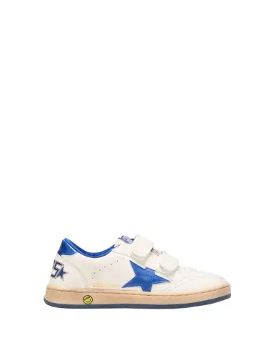 Golden Goose Kid's Ballstar Bicolor Dual-Grip Sneakers, Kids | Thumbnail 1 Golden Goose Kid's Ballstar Bicolor Dual-Grip Sneakers, Kids | Thumbnail 1