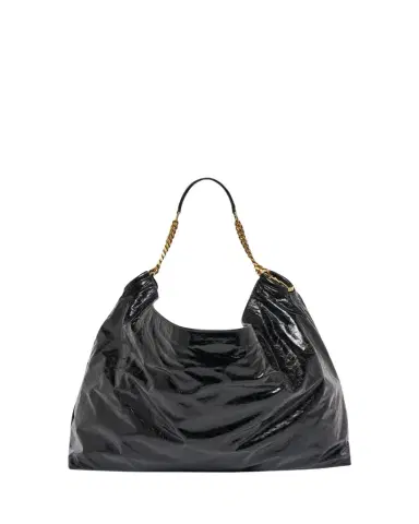 Saint Laurent Cassandre Hobo Bag in Crinkled Patent Leather | Thumbnail 1 Saint Laurent Cassandre Hobo Bag in Crinkled Patent Leather | Thumbnail 1