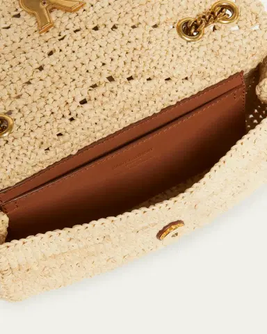 Saint Laurent Mini Loulou Shoulder Bag in Raffia | Thumbnail 4 Saint Laurent Mini Loulou Shoulder Bag in Raffia | Thumbnail 4