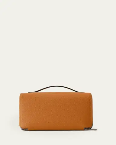 Valextra Men's V-Line Soft Leather Toiletry Bag | Thumbnail 2 Valextra Men's V-Line Soft Leather Toiletry Bag | Thumbnail 2