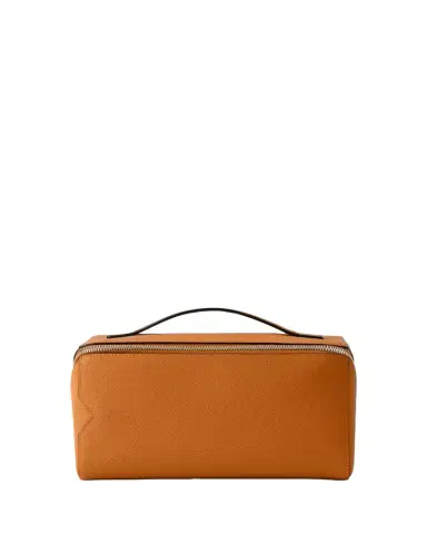 Valextra Men's V-Line Soft Leather Toiletry Bag | Thumbnail 1 Valextra Men's V-Line Soft Leather Toiletry Bag | Thumbnail 1
