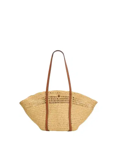 Ulla Johnson Marina Raffia Leather-Trim Tote Bag | Thumbnail 1 Ulla Johnson Marina Raffia Leather-Trim Tote Bag | Thumbnail 1