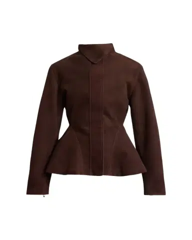 ALAÏA Suede Peplum Jacket | Thumbnail 1 ALAÏA Suede Peplum Jacket | Thumbnail 1