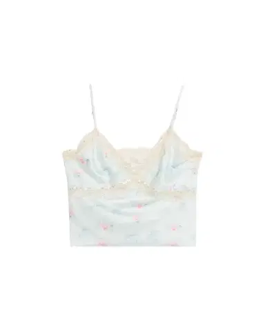 LoveShackFancy Lamora Floral Satin Tank Top | Thumbnail 1 LoveShackFancy Lamora Floral Satin Tank Top | Thumbnail 1