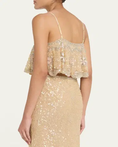 LoveShackFancy Sorwyn Embellished Crop Top | Thumbnail 3 LoveShackFancy Sorwyn Embellished Crop Top | Thumbnail 3