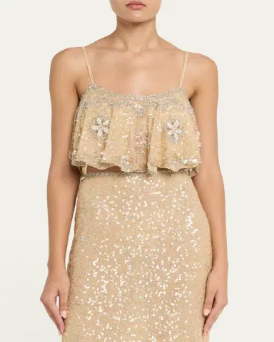LoveShackFancy Sorwyn Embellished Crop Top | Thumbnail 4 LoveShackFancy Sorwyn Embellished Crop Top | Thumbnail 4