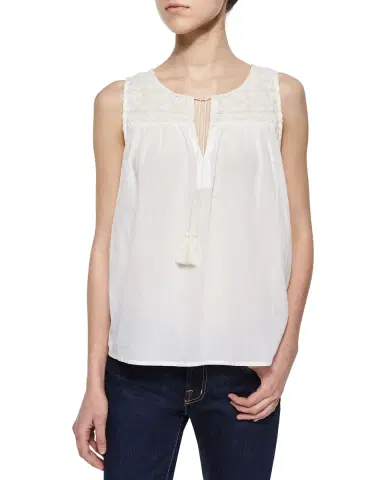 LoveShackFancy Sorwyn Embellished Crop Top | Thumbnail 7 LoveShackFancy Sorwyn Embellished Crop Top | Thumbnail 7
