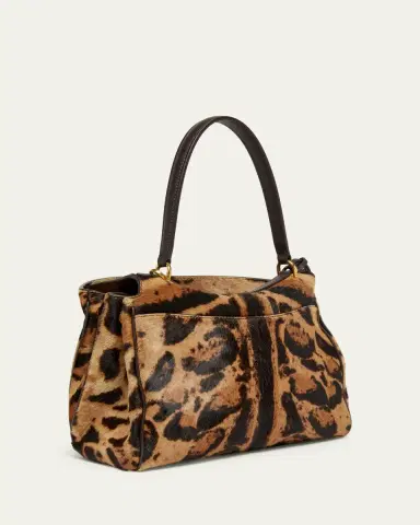 Balenciaga Rodeo Small Animal-Print Calf Hair Top-Handle Bag | Thumbnail 3 Balenciaga Rodeo Small Animal-Print Calf Hair Top-Handle Bag | Thumbnail 3