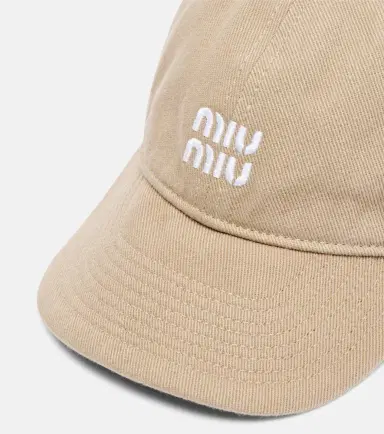 Miu Miu Logo denim baseball cap | Thumbnail 2 Miu Miu Logo denim baseball cap | Thumbnail 2