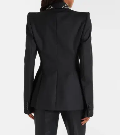 Alexander McQueen Embellished single-breasted blazer | Thumbnail 7 Alexander McQueen Embellished single-breasted blazer | Thumbnail 7