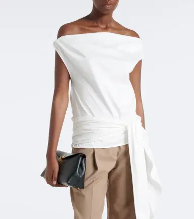 Proenza Schouler Zafira asymmetric cotton jersey top | Thumbnail 5 Proenza Schouler Zafira asymmetric cotton jersey top | Thumbnail 5