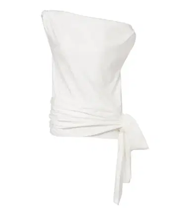 Proenza Schouler Zafira asymmetric cotton jersey top | Thumbnail 1 Proenza Schouler Zafira asymmetric cotton jersey top | Thumbnail 1