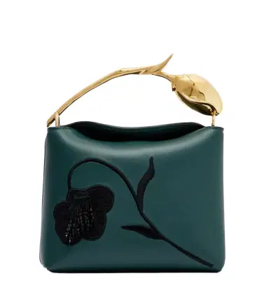 Erdem Bloom Mini embroidered leather top-handle bag | Thumbnail 1 Erdem Bloom Mini embroidered leather top-handle bag | Thumbnail 1