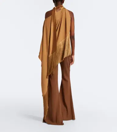 Taller Marmo Atlas fringed scarf-detail crêpe cady blouse | Thumbnail 5 Taller Marmo Atlas fringed scarf-detail crêpe cady blouse | Thumbnail 5