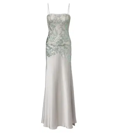 Costarellos Jennan sequined lace and satin gown | Thumbnail 1 Costarellos Jennan sequined lace and satin gown | Thumbnail 1