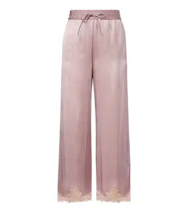 Valentino Silk crêpe satin wide-leg pants | Thumbnail 1 Valentino Silk crêpe satin wide-leg pants | Thumbnail 1