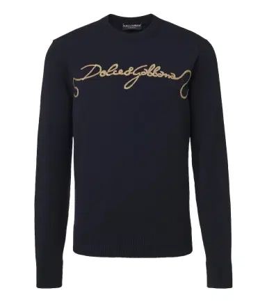 Dolce & Gabbana Embroidered virgin wool sweater | Thumbnail 1 Dolce & Gabbana Embroidered virgin wool sweater | Thumbnail 1