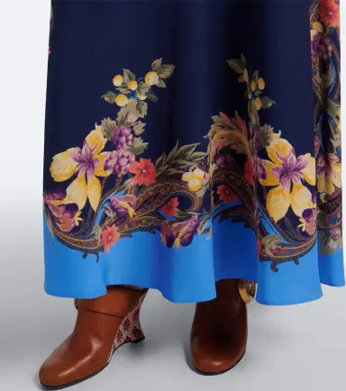 Etro Floral silk crêpe de chine maxi skirt | Thumbnail 5 Etro Floral silk crêpe de chine maxi skirt | Thumbnail 5