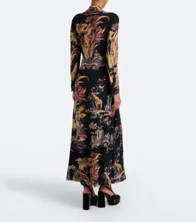 Etro Printed crêpe de chine maxi dress | Thumbnail 5 Etro Printed crêpe de chine maxi dress | Thumbnail 5