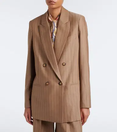 Etro Striped double-breasted wool blazer | Thumbnail 6 Etro Striped double-breasted wool blazer | Thumbnail 6