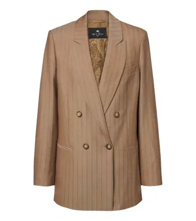 Etro Striped double-breasted wool blazer | Thumbnail 1 Etro Striped double-breasted wool blazer | Thumbnail 1