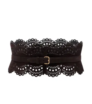 Alaïa Alaïa Vienne suede corset belt | Thumbnail 1 Alaïa Alaïa Vienne suede corset belt | Thumbnail 1