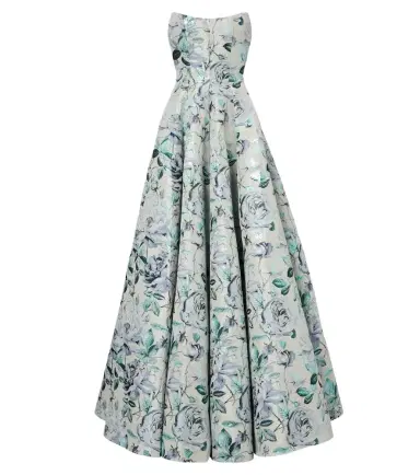 Markarian Laila floral brocade bustier gown | Thumbnail 1 Markarian Laila floral brocade bustier gown | Thumbnail 1