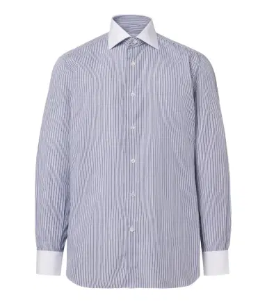 Brioni William striped cotton poplin shirt | Thumbnail 1 Brioni William striped cotton poplin shirt | Thumbnail 1