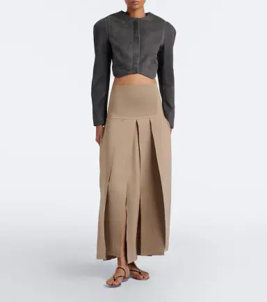 Alaïa Alaïa Cropped suede jacket | Thumbnail 5 Alaïa Alaïa Cropped suede jacket | Thumbnail 5