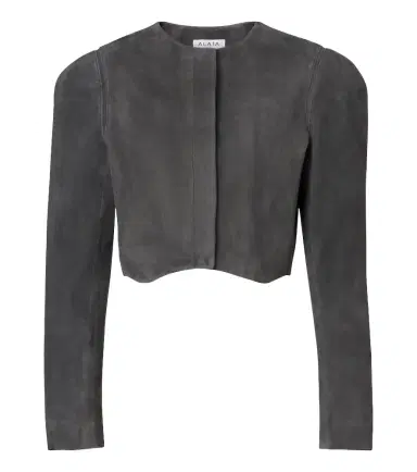 Alaïa Alaïa Cropped suede jacket | Thumbnail 1 Alaïa Alaïa Cropped suede jacket | Thumbnail 1