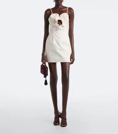 Magda Butrym Floral-appliqué cotton minidress | Thumbnail 2 Magda Butrym Floral-appliqué cotton minidress | Thumbnail 2