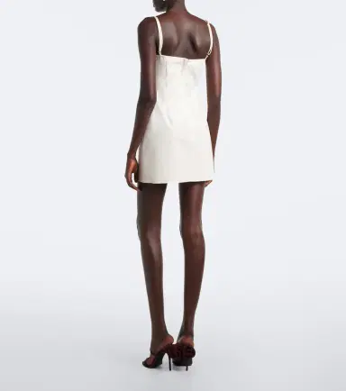 Magda Butrym Floral-appliqué cotton minidress | Thumbnail 4 Magda Butrym Floral-appliqué cotton minidress | Thumbnail 4