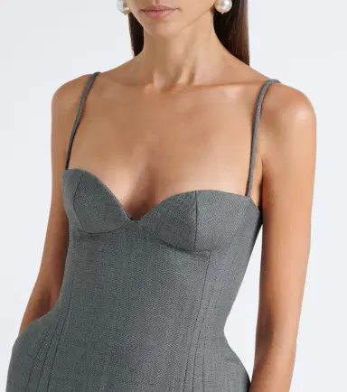 Magda Butrym Wool corset cocktail dress | Thumbnail 2 Magda Butrym Wool corset cocktail dress | Thumbnail 2