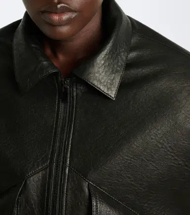Magda Butrym Leather blouson jacket | Thumbnail 2 Magda Butrym Leather blouson jacket | Thumbnail 2